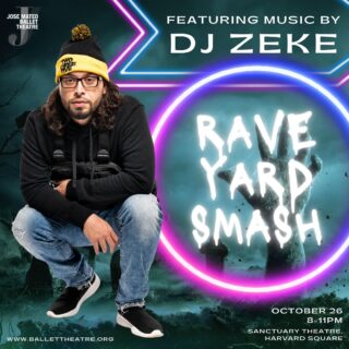 Countdown to our Halloween party in 3 weeks! 🎶🎃 Announcing our special guest DJ Zeke on the turntables all night! Get your groove on and join us at the raveyard with tickets at ballettheatre.org#jmbt #josemateoballettheatre #halloween #halloweenparty #danceforworldcommunity #dwc2024