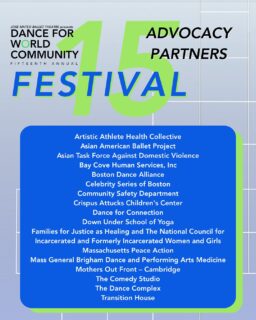 Introducing our advocacy partners and vendors at DWC Festival! Be sure to check out our festival Google My Map to see where your favorite vendor is going to be! Link in bio.@artathlete_healthcollective @aabp.boston @ataskboston @baycovehumanservices @bostondanceall @celebrityseries @crispusattuckschildrenscenter @downunderyoga @masspeaceaction @massgeneralbrigham @mothersoutfrontcambridge @thecomedystudio @thedancecomplex @thousecambridge @aribelladesign @ninawa.zerowasteclothes @clydescupcakes @mrgourmetboston @frostyboston#jmbt #josemateoballettheatre #dwc2025 #danceforworldcommunity #danceforworldcommunityfestival #dancefestival #danceactivism